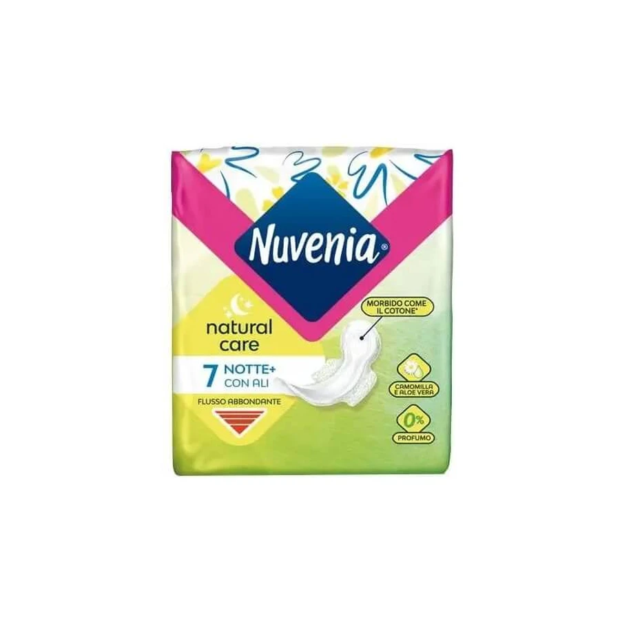 Nuvenia Natural Care - 7 overnight pads with wings