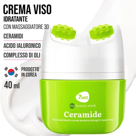 7days Ceramide – nawilżający i ujędrniający krem do twarzy z masażerem, 40 ml: ceny i cechy
