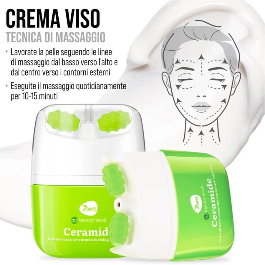 7days Ceramide – nawilżający i ujędrniający krem do twarzy z masażerem, 40 ml: ceny i cechy