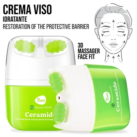 7days Ceramide – nawilżający i ujędrniający krem do twarzy z masażerem, 40 ml: ceny i cechy