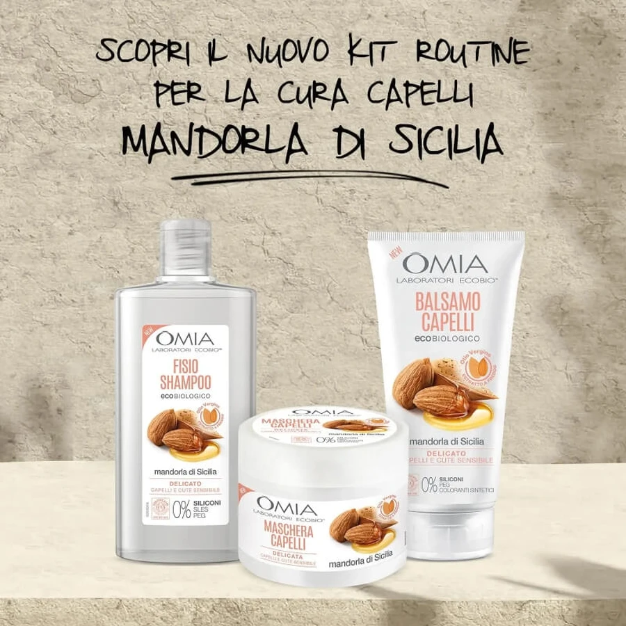 Omia Laboratoires Gentle Hair Mask with Sicilian Almonds, 250 ml