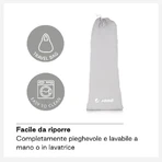 Barandilla para cama Jane Basic: barandilla plegable y abatible para niños, gris, 140 cm