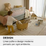 Barandilla para cama Jane Basic: barandilla plegable y abatible para niños, gris, 140 cm