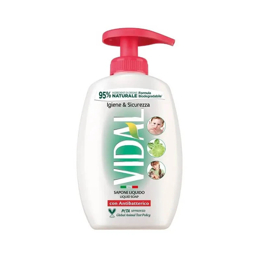 Vidal Hygiene &amp; Safety - Antibacteriële vloeibare zeep, 300 ml