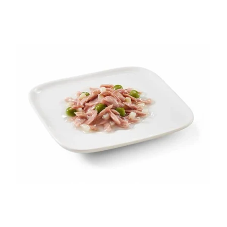 Schesir Filetes de atún y guisantes - Comida húmeda para perros adultos pequeños, 85 g