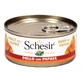Schesir Hähnchenstreifen mit Papaya – Nassfutter für Hunde, 150 g