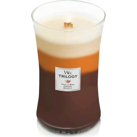 Woodwick Trilogy - Café Sweets - Large Scented Candle, 609 g