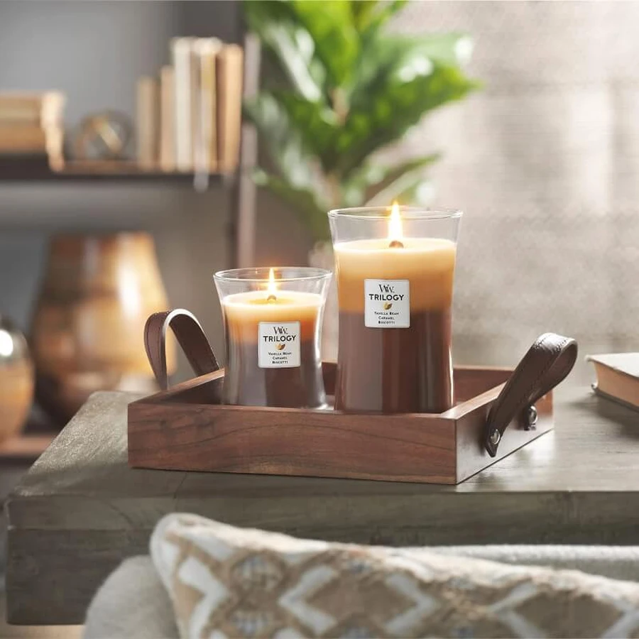 Woodwick Trilogy - Café Sweets - Large Scented Candle, 609 g