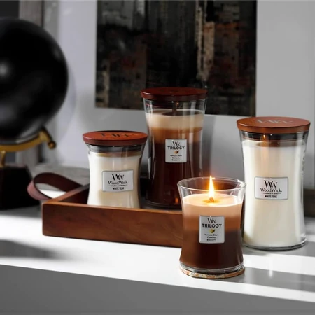 Woodwick Trilogy - Café Sweets - Large Scented Candle, 609 g