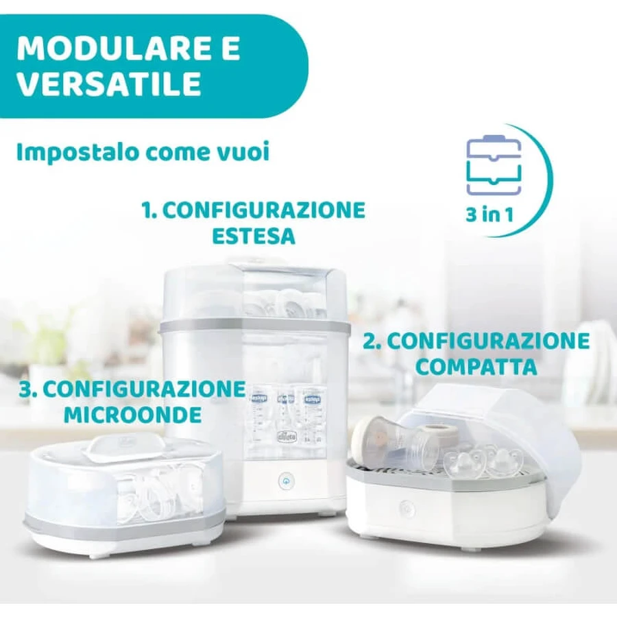 Esterilizador a vapor 3 en 1 de Chicco