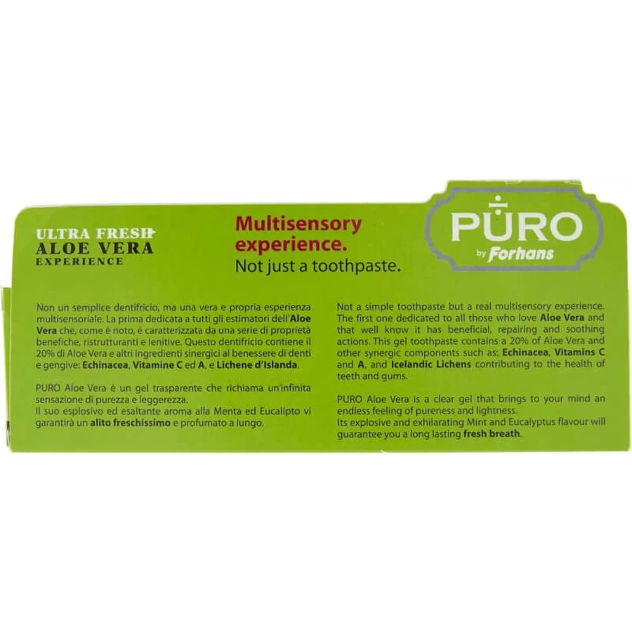 Forhans Pure Aloe Vera Experience – Ultra-Fresh Gel-Zahnpasta, 75 ml
