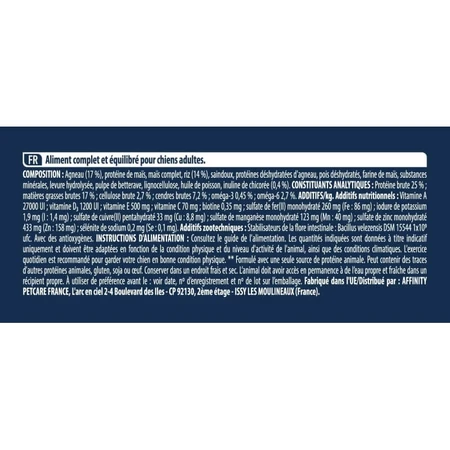 Advance Active Defense Sensitive Care Adult Lamb - Compleet hondenvoer voor honden met een gevoelige spijsvertering, 3 kg