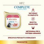 Almo Nature HFC Sterilized Complete Prosciutto – Alleinfuttermittel in Nassform für kastrierte Katzen, 85 g