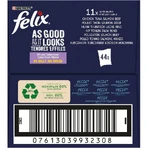 Purina Felix Snacks met kip, rundvlees, zalm en tonijn – Volledig voer voor volwassen katten, 44 x 85 g