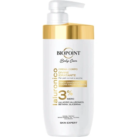Biopoint Divine Cream - Crema corporal hidratante y nutritiva, 500 ml