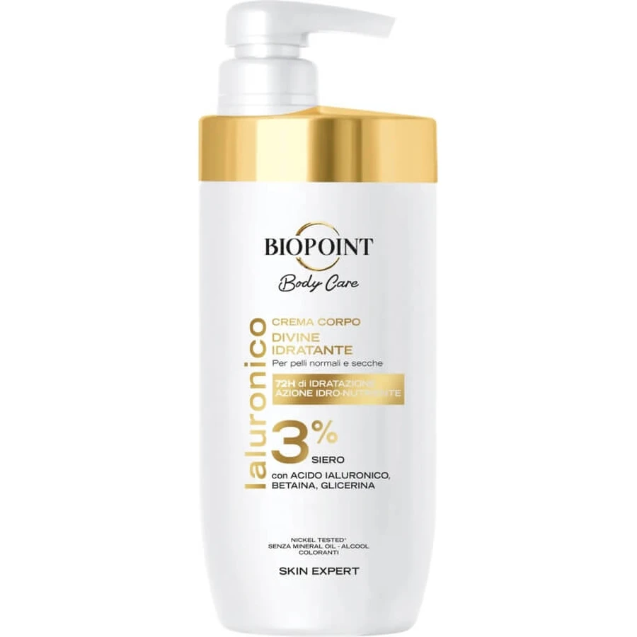 Biopoint Divine Cream - Crema corporal hidratante y nutritiva, 500 ml