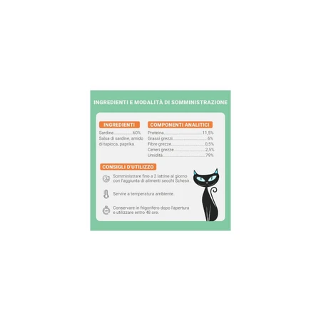 Schesir Schesir Sardinas en salsa - Pienso completo para gatos, 70 g