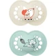 Mam Original - 2 tétines en silicone pour bébés à partir de 6 mois, dans des motifs variés pour garçons