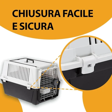 Ferplast Atlas 40 – transporter dla średnich psów, szary, maksymalna nośność 5 kg: ceny i cechy