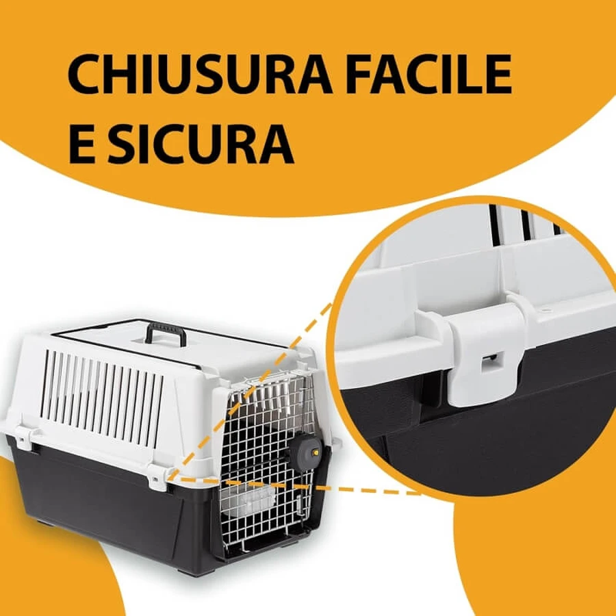 Ferplast Atlas 40 – transporter dla średnich psów, szary, maksymalna nośność 5 kg: ceny i cechy