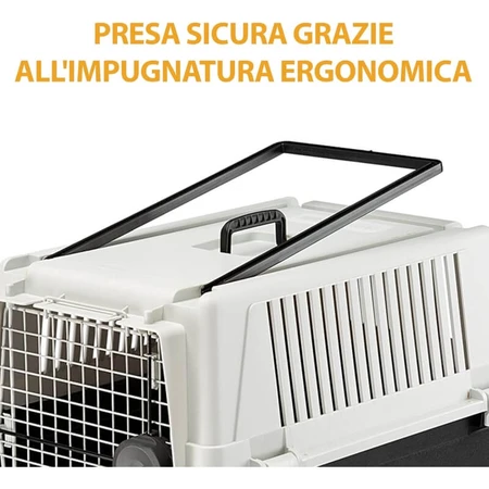 Ferplast Atlas 40 – transporter dla średnich psów, szary, maksymalna nośność 5 kg: ceny i cechy