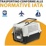 Ferplast Atlas 40 – transporter dla średnich psów, szary, maksymalna nośność 5 kg: ceny i cechy