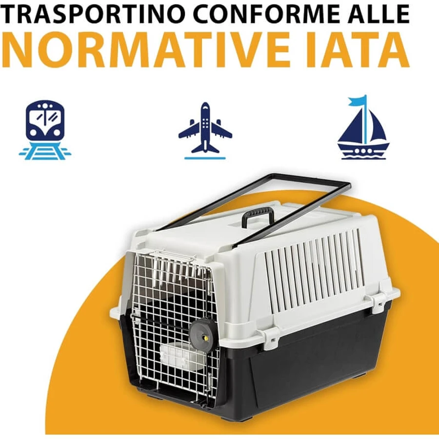 Ferplast Atlas 40 – transporter dla średnich psów, szary, maksymalna nośność 5 kg: ceny i cechy