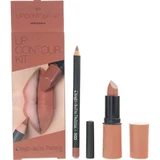 Diego dalla Palma Lip Contour Kit Box Set - Lipstick + Lip Liner, 12 cm, No. 503 Raw Sienna