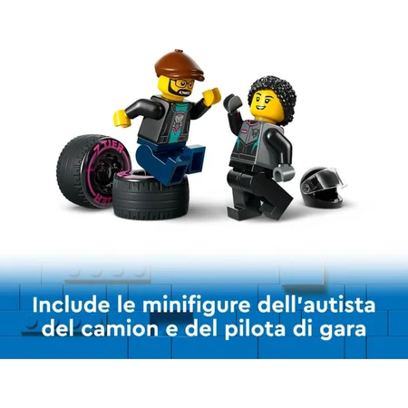 Lego City 60406 Raceauto en transportwagen – Bouw-het-zelf-speelset voor kinderen vanaf 6 jaar