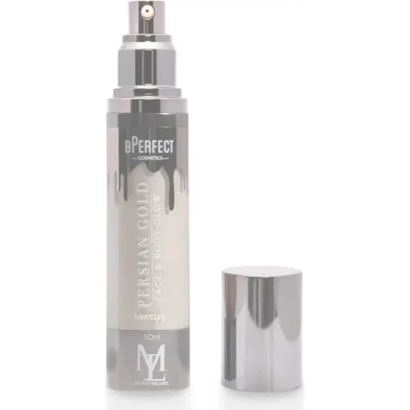 Bperfect X Mars The Label Persian Gold Face and Body Glow - Face and Body Highlighter - Mercury