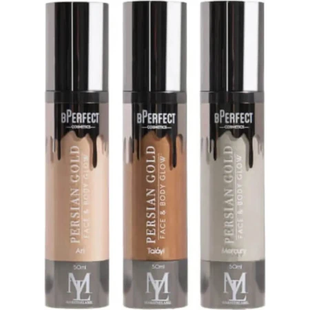 Bperfect X Mars The Label Persian Gold Face and Body Glow - Face and Body Highlighter - Mercury