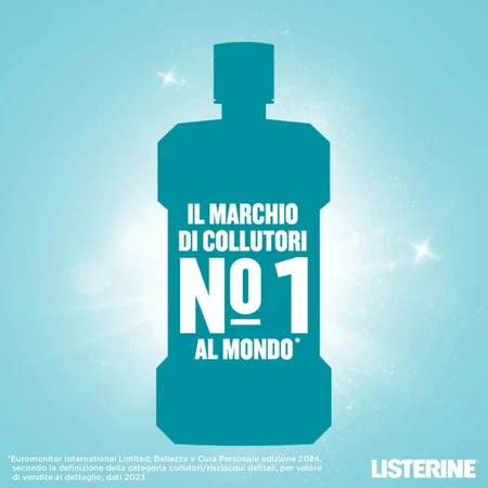 Listerine Cool Mint Mild – alkoholfreies, antibakterielles Mundwasser, 500 ml