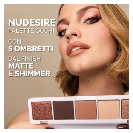 Veralab Nudesire - Paleta de sombras de ojos n.º 01, tonos cálidos