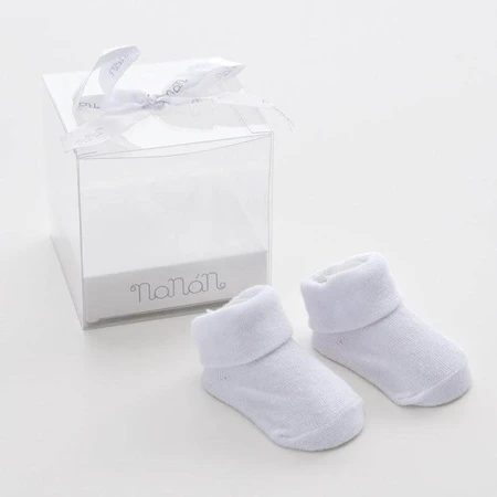 Nanan Soft Solid-Color Socks - Light Blue