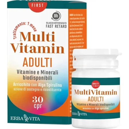 Adult Multivitamin, 30 Tablets - Vitamin and Mineral Supplement