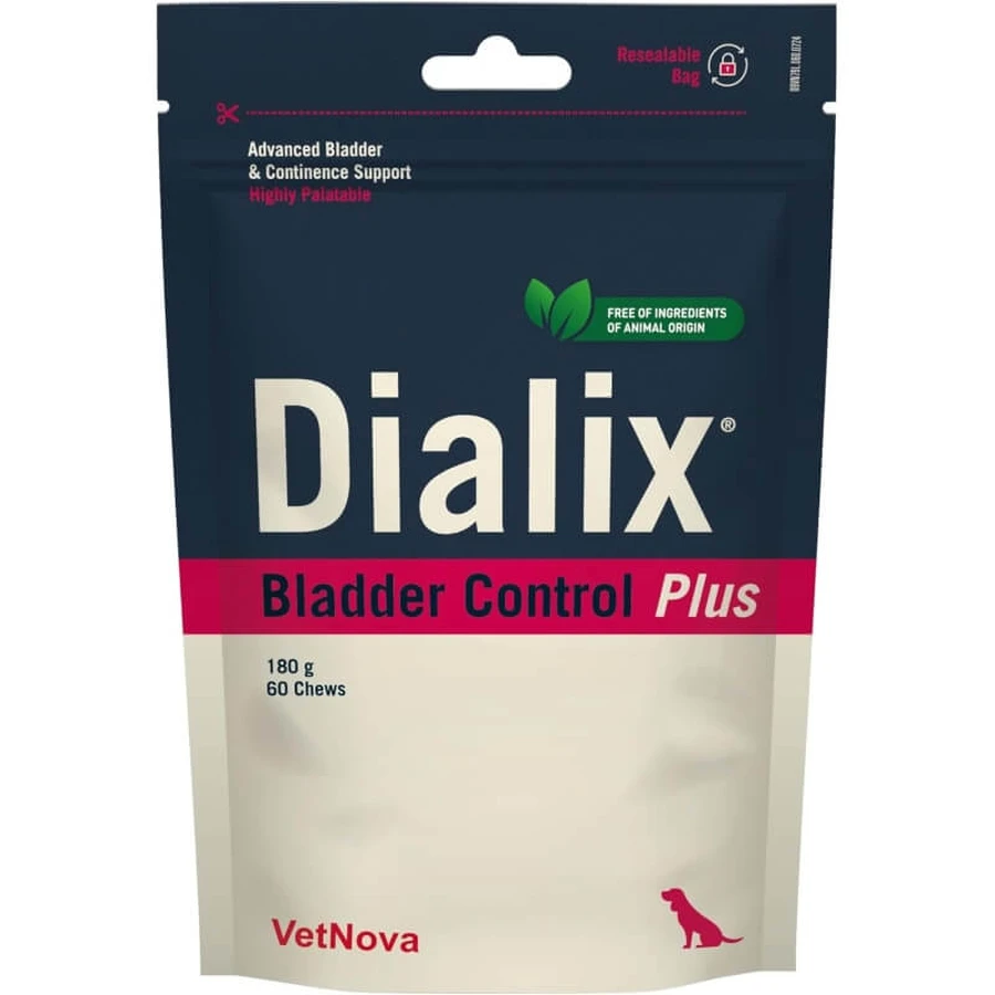 Vetnova Dialix Bladder Control Plus - Complementary Chew Treats for Dogs with Urinary Support, 180 g