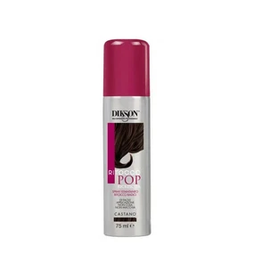 Dikson Pop Root Touch-Up - Spray retocador instantáneo para raíces castañas, 75 ml