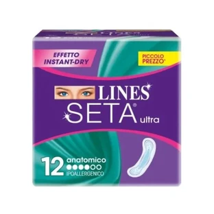 Lines Ultra Silk - 12 anatomically shaped pads