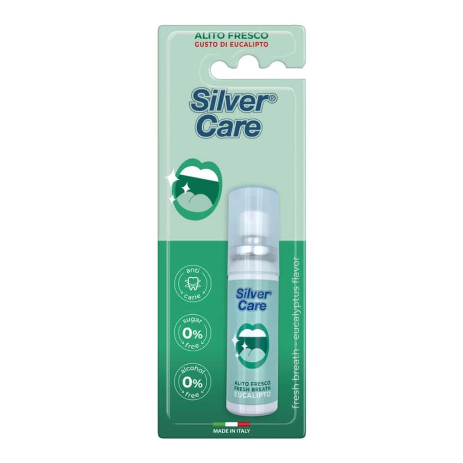 Silver Care Spray pentru respirație proaspătă – aromă de eucalipt 20 ml