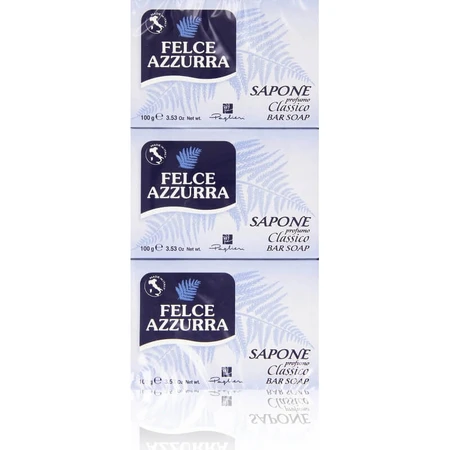 Classic Blue Fern - 3 bars of soap, 100 gr each