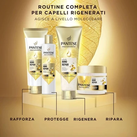 Pantene Molecular Bond Repair – Shampoo für strapaziertes Haar, 250 ml