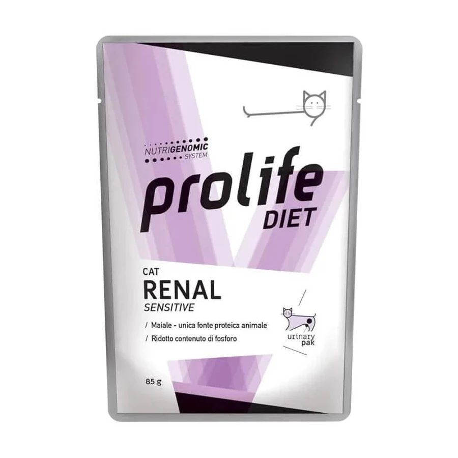Prolife Diet Cat Renal Sensitive Varkensvlees - Compleet voer voor katten met nierinsufficiëntie, 85 g