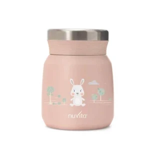 Término Nuvita - Recipiente de acero inoxidable para alimentos fríos y calientes, English Rose, 300 ml
