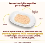 Almo Nature HFC Gelatina de pollo - Comida húmeda complementaria para gatos, 55 g