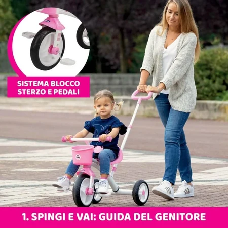 Chicco u-go Dreirad für Kinder, rosa, ab 18 Monaten