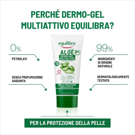 Gel multi-actif pour la peau Equilibra Extra Aloe - Protecteur et apaisant, 150 ml