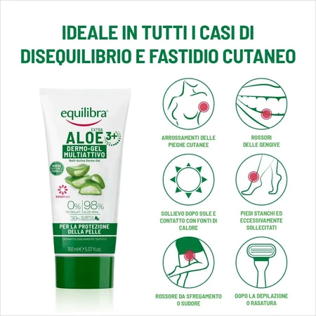 Gel multi-actif pour la peau Equilibra Extra Aloe - Protecteur et apaisant, 150 ml