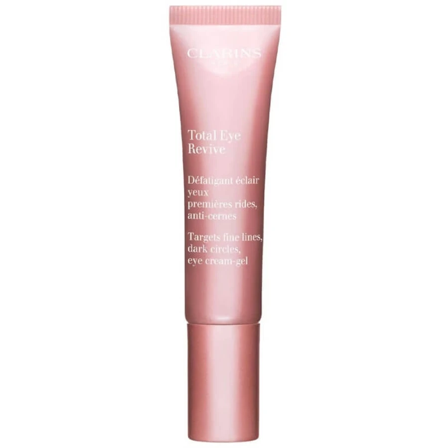 Clarins Total Eye Revive - Crema-gel revitalizante para el contorno de los ojos que reduce la hinchazón y las ojeras, 15 ml