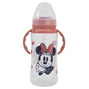 Biberon anti-colique Stor Disney Minnie avec tétine en silicone et débit réglable, dès la naissance, 360 ml