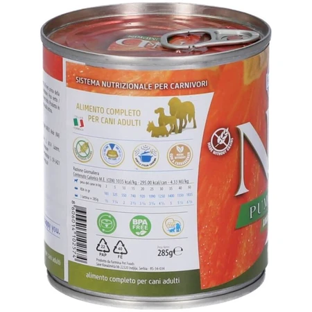 Farmina N&amp;d Ente und Kürbis – Alleinfuttermittel für ausgewachsene Hunde, 285 g